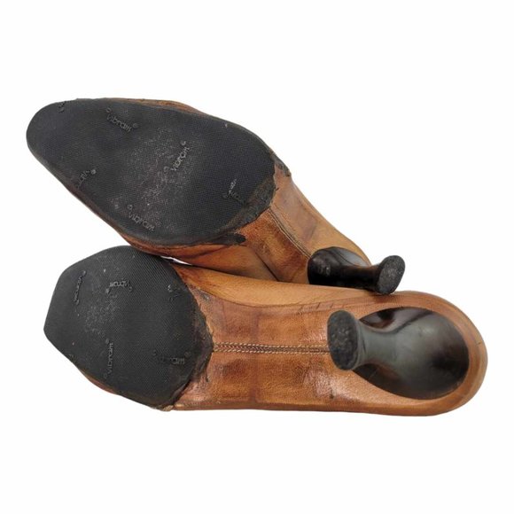 RARE Goffredo Fantini Curled Toe Pumps - Handmade in Italy - Antler Detail - Picture 2 of 12